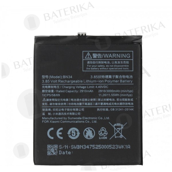 Xiaomi Redmi 5A baterija